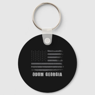 Amerikanische Flagge Odum, Georgia USA Patriotisch Schlüsselanhänger