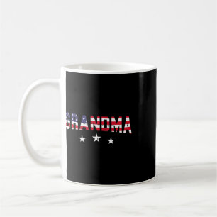 Amerikanische Flagge Oma 4. Juli Vintage Sterne An Kaffeetasse
