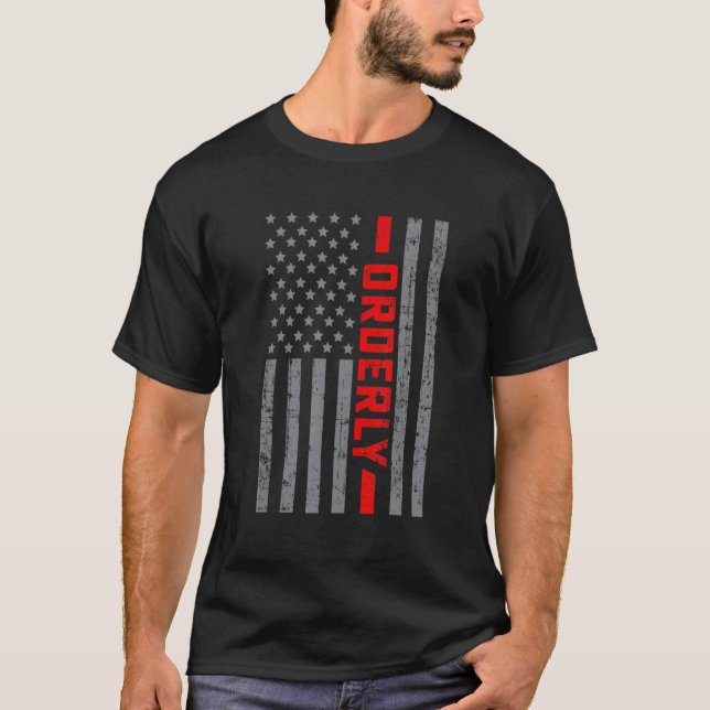 Amerikanische Flagge Ordnungsmäßiges US-Flag Vinta T-Shirt (Vorderseite)