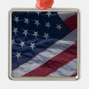Amerikanische Flagge. Ornament Aus Metall