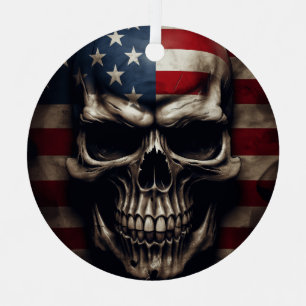Amerikanische Flagge Ornament Aus Metall