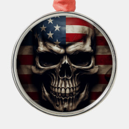 Amerikanische Flagge Ornament Aus Metall