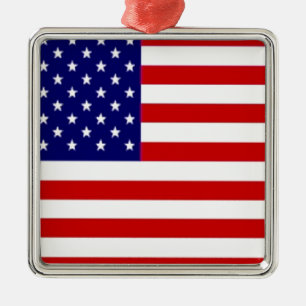 Amerikanische Flagge Ornament Aus Metall