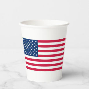 Amerikanische Flagge Papiertassen Patriotisch Pappbecher