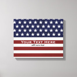 Amerikanische Flagge Patriotic 4. Juli Custom Leinwanddruck