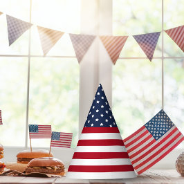 Amerikanische Flagge Patriotic 4. Juli Partyhütchen