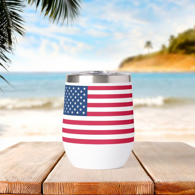 Amerikanische Flagge Patriotisch (Strand (gedreht))
