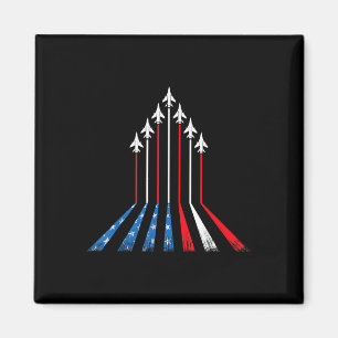 Amerikanische Flagge Patriotisch 4. Juli Rot Weiß Magnet