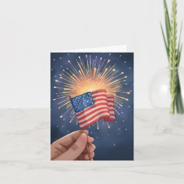 Amerikanische Flagge Patriotisch Karte