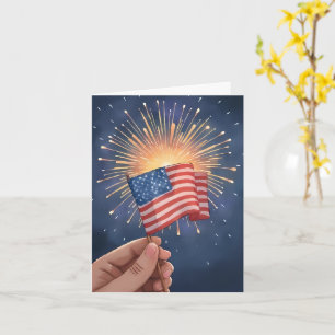 Amerikanische Flagge Patriotisch Karte