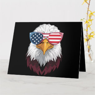 Amerikanische Flagge Patriotischer Adler 4. Juli Karte
