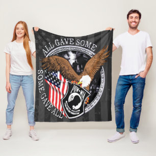 Amerikanische Flagge, Patriotischer Militäradler - Fleecedecke