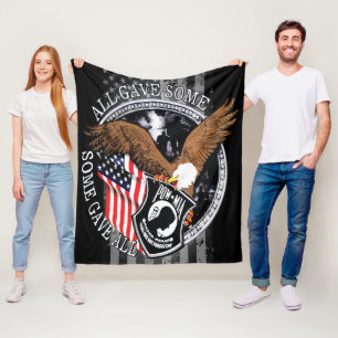 Amerikanische Flagge, Patriotischer Militäradler - Fleecedecke