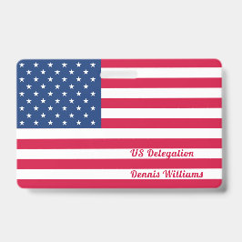 Amerikanische Flagge | PERSONALISIERT Ausweis