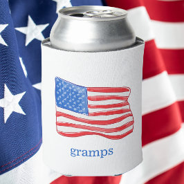Amerikanische Flagge Personalisiert Dosenkühler