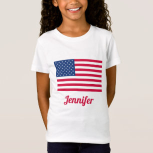 Amerikanische Flagge personalisiert T-Shirt
