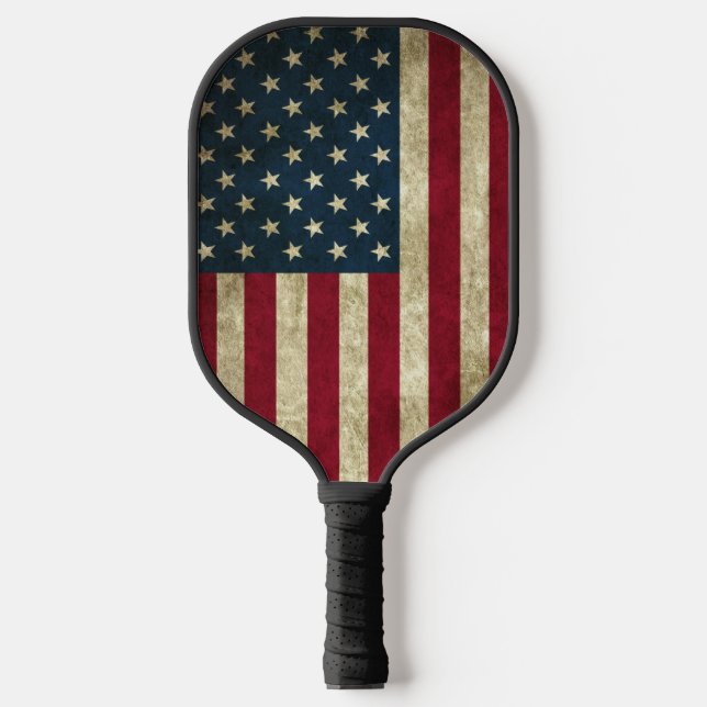 Amerikanische Flagge Pickleball Schläger (Vorderseite)