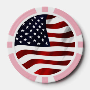 Amerikanische Flagge Pokerchips