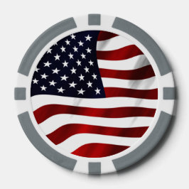 Amerikanische Flagge Pokerchips