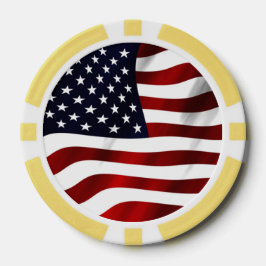 Amerikanische Flagge Pokerchips