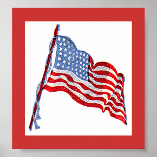 Amerikanische Flagge Poster