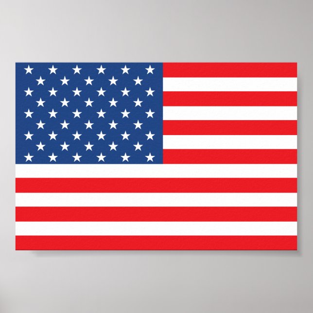 Amerikanische Flagge Poster (Vorne)