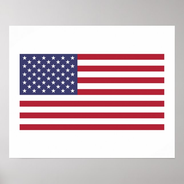 Amerikanische Flagge Poster (Vorne)
