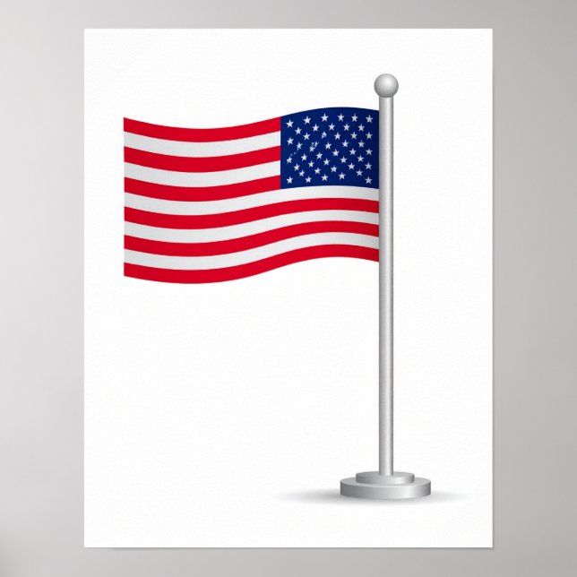 amerikanische Flagge Poster (Vorne)