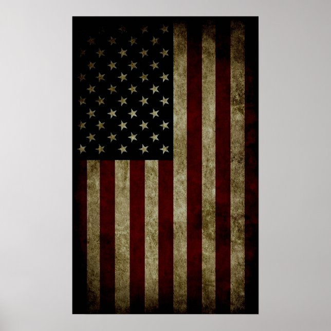 Amerikanische Flagge Poster (Vorne)