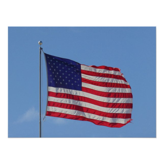 Amerikanische Flagge Poster (Vorderseite)