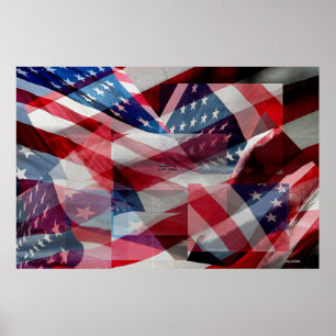 Amerikanische Flagge Poster