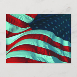 Amerikanische Flagge Postkarte