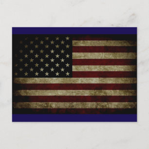 Amerikanische Flagge Postkarte