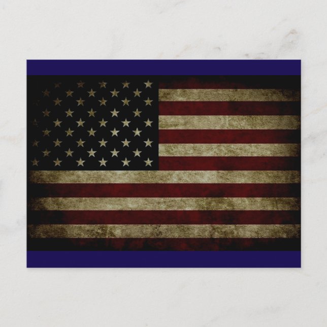 Amerikanische Flagge Postkarte