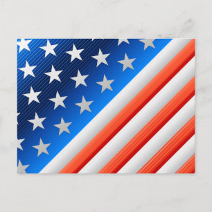 Amerikanische Flagge Postkarte