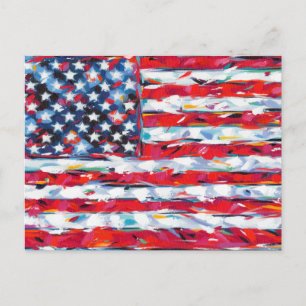 Amerikanische Flagge Postkarte