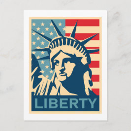 Amerikanische Flagge Postkarte