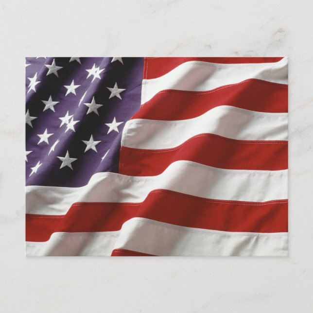 Amerikanische Flagge Postkarte (Vorderseite)