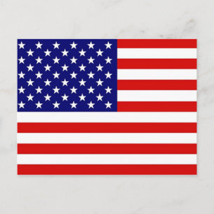 Amerikanische Flagge Postkarte