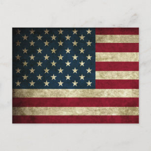 Amerikanische Flagge Postkarte