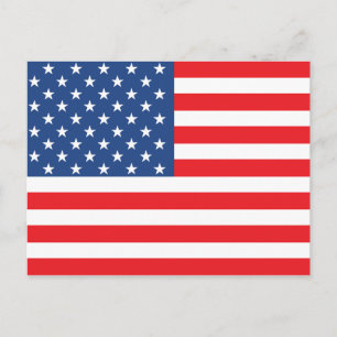 Amerikanische Flagge Postkarte