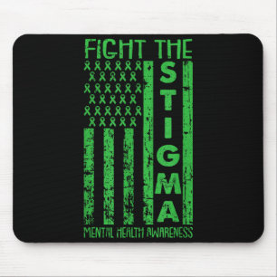 Amerikanische Flagge Psychische Gesundheit Bewusst Mousepad