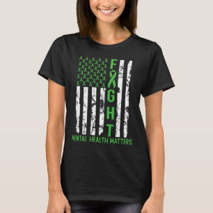 Amerikanische Flagge - Psychische Gesundheitsprobl T-Shirt