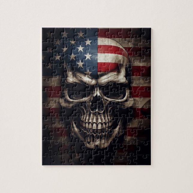 Amerikanische Flagge Puzzle (Vertikal)