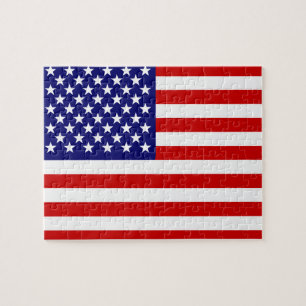 Amerikanische Flagge Puzzle