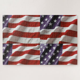 Amerikanische Flagge Puzzle