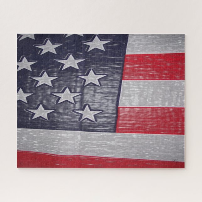 Amerikanische Flagge Puzzle (Horizontal)