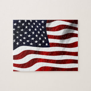 Amerikanische Flagge Puzzle