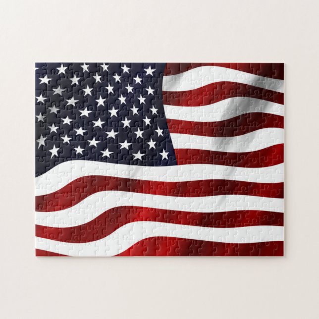 Amerikanische Flagge Puzzle (Horizontal)