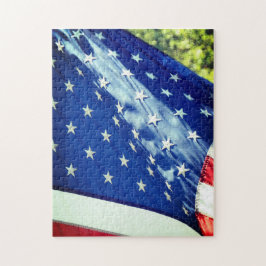 Amerikanische Flagge Puzzle